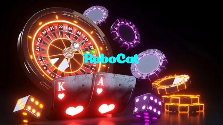 RoboCat خوش آمدید بونس +600% پیشکش موبائل ایپ کے پروموشن سیکشن میں دکھائی دیتی ہے۔